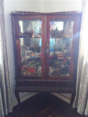 Display case made from teak wood