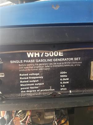 WH7500E 6.5KW PETROL GENERATOR