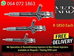 DIESEL INJECTORS FOR TOYOTA QUANTUM DIESEL INJECTORS FOR SALE