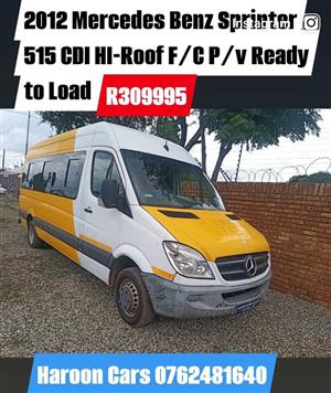  2012 Mercedes Benz Sprinter 515 CDI Hi Roof leather seats