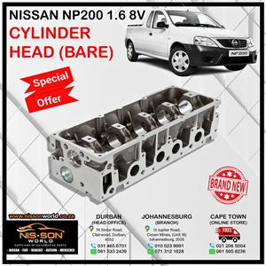 NISSAN NP200 1.6 8V CYLINDER HEAD (BARE)