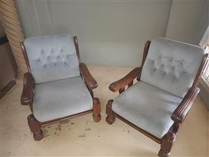 Solid wood lounge set