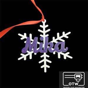Custom Christmas Snowflake Ornament