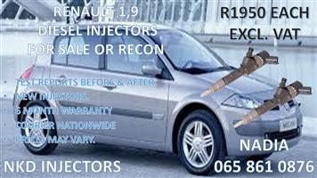 DIESEL INJECTORS FOR SALE FOR RENAULT 1.9