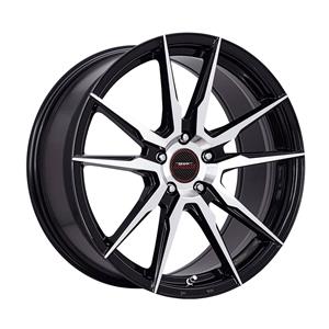 18″ A-Line Baltic 5×100 Black Machine Face Alloy Wheels