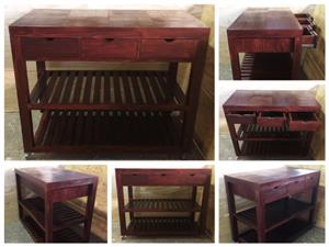 Kitchen Island Farmhouse series 1400 Version 1 - Stained