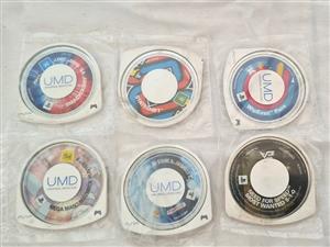6x Sony PlayStation Portable (PSP) Loose UMD Game Bundle Lot