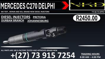 Mercedes C220 Delphi Diesel Injectors 