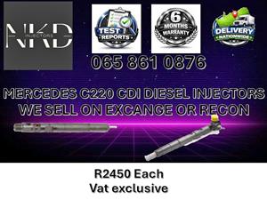 MERCEDES C220 CDI DIESEL INJECTORS - FOR SALE ON ECXCHANGE OR RECON OR NEW KOFFIEFONTEIN