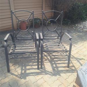 outdoor patio armchairs with slatted seats
