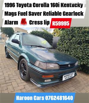 Call Haroon on 1996 Toyota Corolla 160i Gle Neat interior 