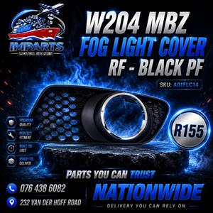 W204 MBZ FOG LIGHT COVER RF - BLACK PF