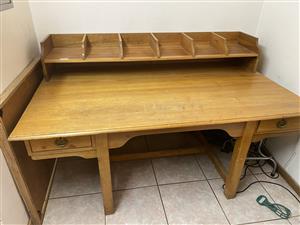 Very strong office desk with a document organizer