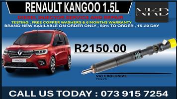 Renault Kangoo 1.5L Diesel Injectors 