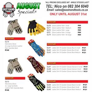 Mechanic Gloves and Gardening Gloves for sale