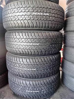 Set of 265/60/18 Dunlop Tyres for Sale. Contact 