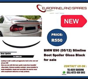 BMW E90 (05/12) Slimline Boot Spoiler for sale Gloss Black