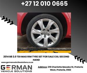2014 b8 2.0 tdi mag rim & tyre set – second hand