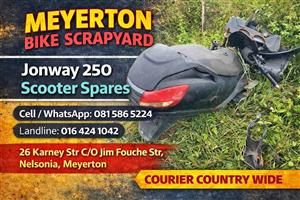 Jonway 250 stripping for spares. 