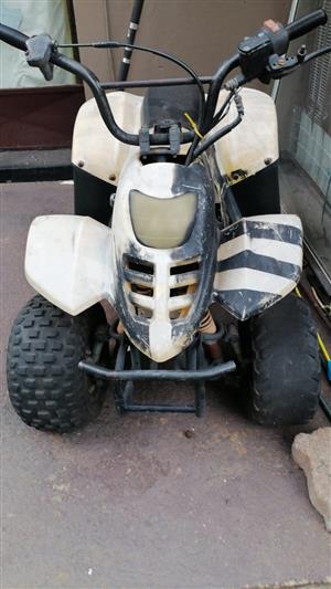 Quad bike for kids, does not run used too run. Got fresh tired in the back 