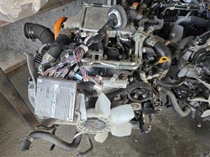 Used Toyota 1GD-FTV 2.8L Turbo Diesel Engine.