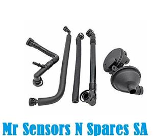 BMW E46 E39 E60 98-06 PCV Crankcase Valve With All Pipes Oil Separator