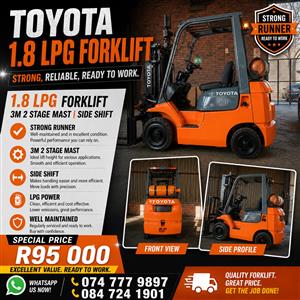 Gas Forklift Toyota 1.8