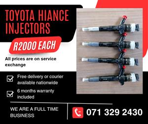 TOYOTA HIANCE INJECTORS FOR SALE WITH WARRANTY INCLUDED 