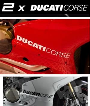 Ducati Corse side fairing stickers decals