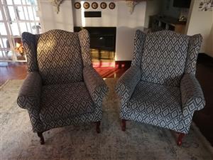 Wingback chairs in excellent condition