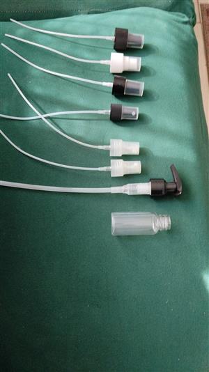 Spray tops and 30 ml bottle for sale