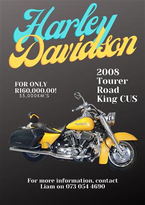 2008 Harley Davidson, Tourer Road King for sale