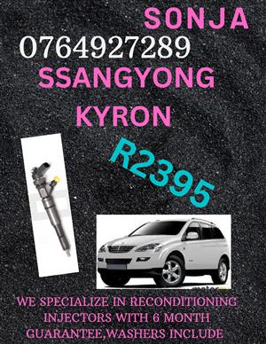 SSANGYONG KYRON DIESEL INJECTORS FOR SALE OR RECON 