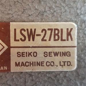 Seiko LSW 27 BLK Double Needle Industrial Sewing Machine