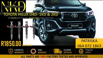 NEW AND RECON INJECTORS FOR TOYOTA D4D - 1KD AND 2KD HILUX 
