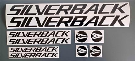 Silverback bicycle frame decals stickers vinyl graphics