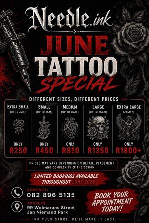 Needle.ink JUNE tattoo special