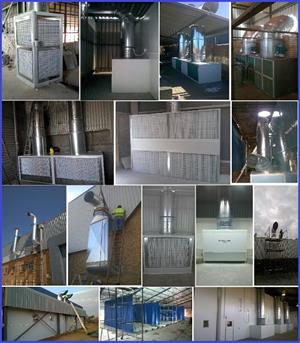 EXTRACTORS for spray booths / dust / fumes /preparation areas