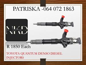 TOYOTA QUATNUM DIESEL INJECTORS FOR SALE