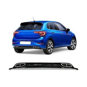 Gloss Black R-Line Rear Diffuser for VW Polo 9 2023+