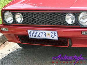 Vw Golf 1 Bumper Grille - honeycomb finish with GT