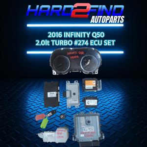 2016 Infiniti Q50 2.0lt Turbo #274 ECU Set For Sale!!!