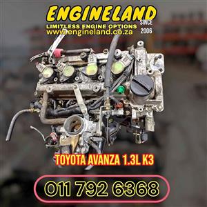Toyota Avanza 1.3L K3 engine