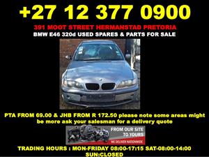 Bmw E46 320d used manual spares for sale 
