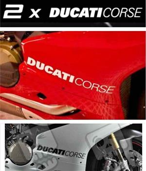 Ducati Corse side stickers decals graphics