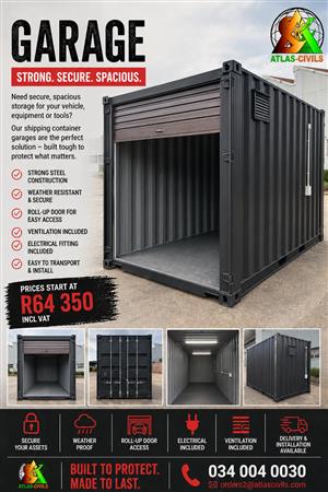 customized shipping containers available in various options.