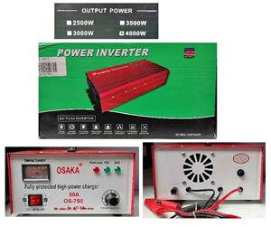 4000w power inverter + 50amp charger, new sealed in with 1 year warranty and delivery