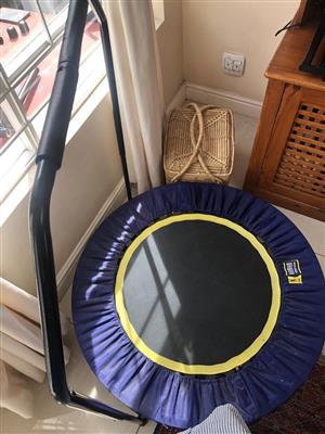  Urban Rebounder Folding Trampoline Workout System with stabilisation bar