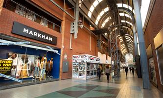 Sammy Marks Square has retail shops to let The size of the shops available are 8