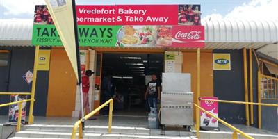 VREDEFORT BAKERY AND SMART TAKE AWAY FOR SALE